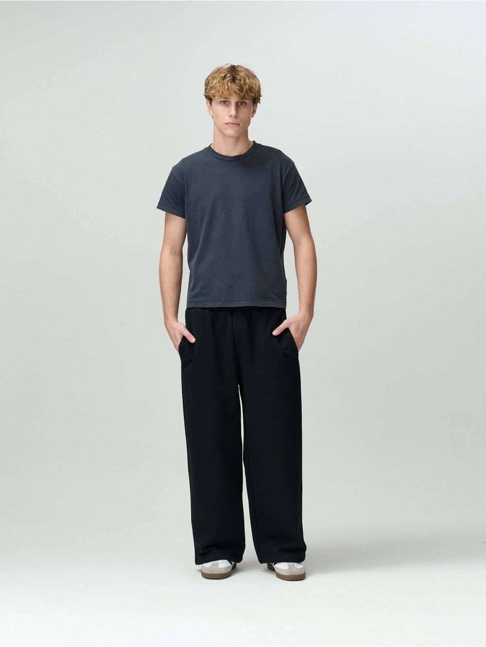 Bareline Sweatpants Mens Small Jet Black V2 Wide Leg Pants Jeans Ex Cond! $115